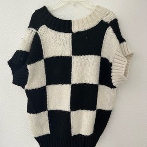 Checkered Sweater Vest